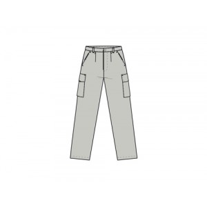 CALÇA HR AB/FECHO B/ALFORGE CINZA *